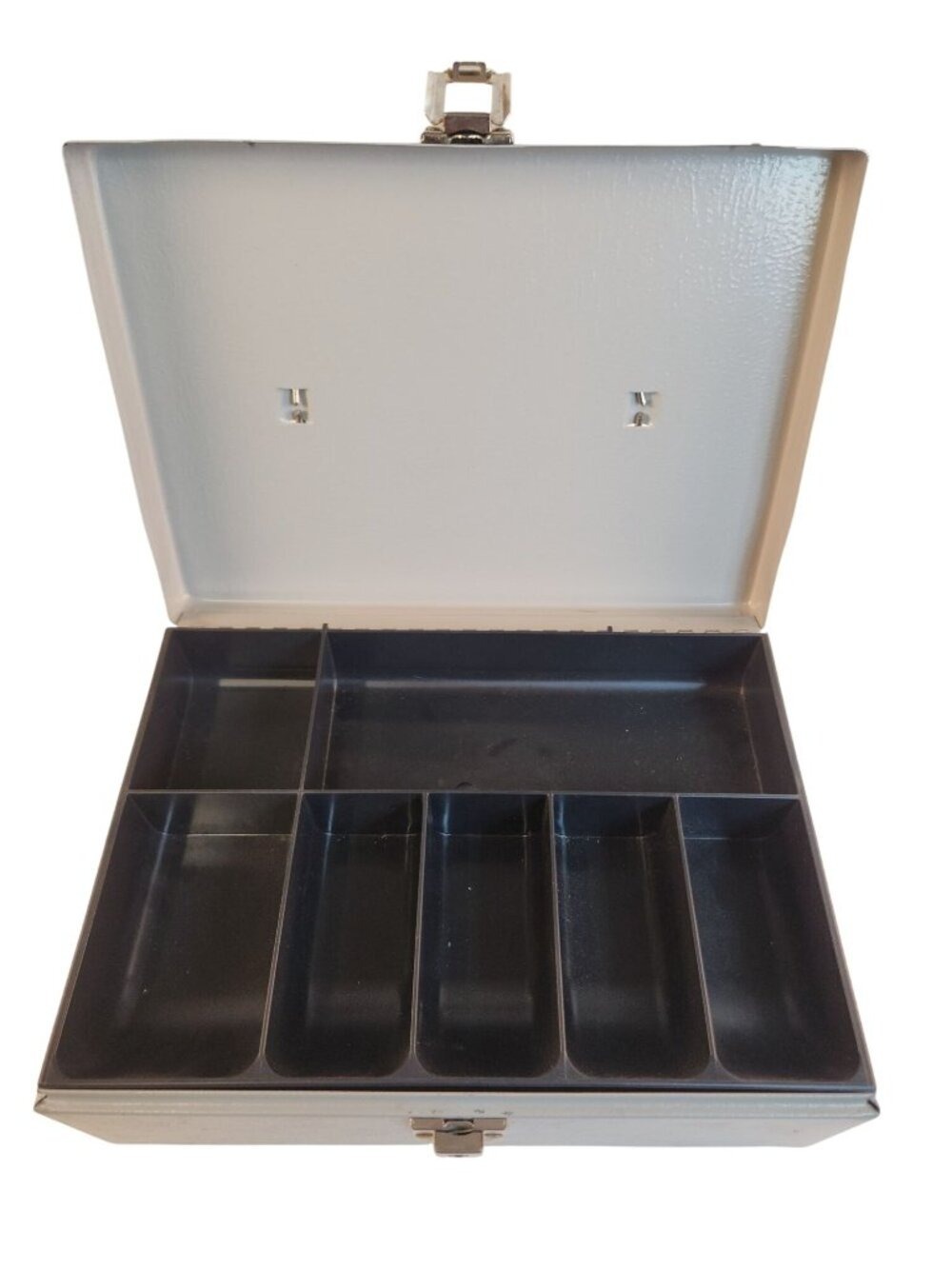 Steel Cash Box Handle Compartments 11 x 7.75 x 3.75